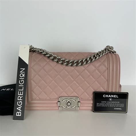 chanel le boy pink|Le Boy Lambskin Old Medium Pink SHW .